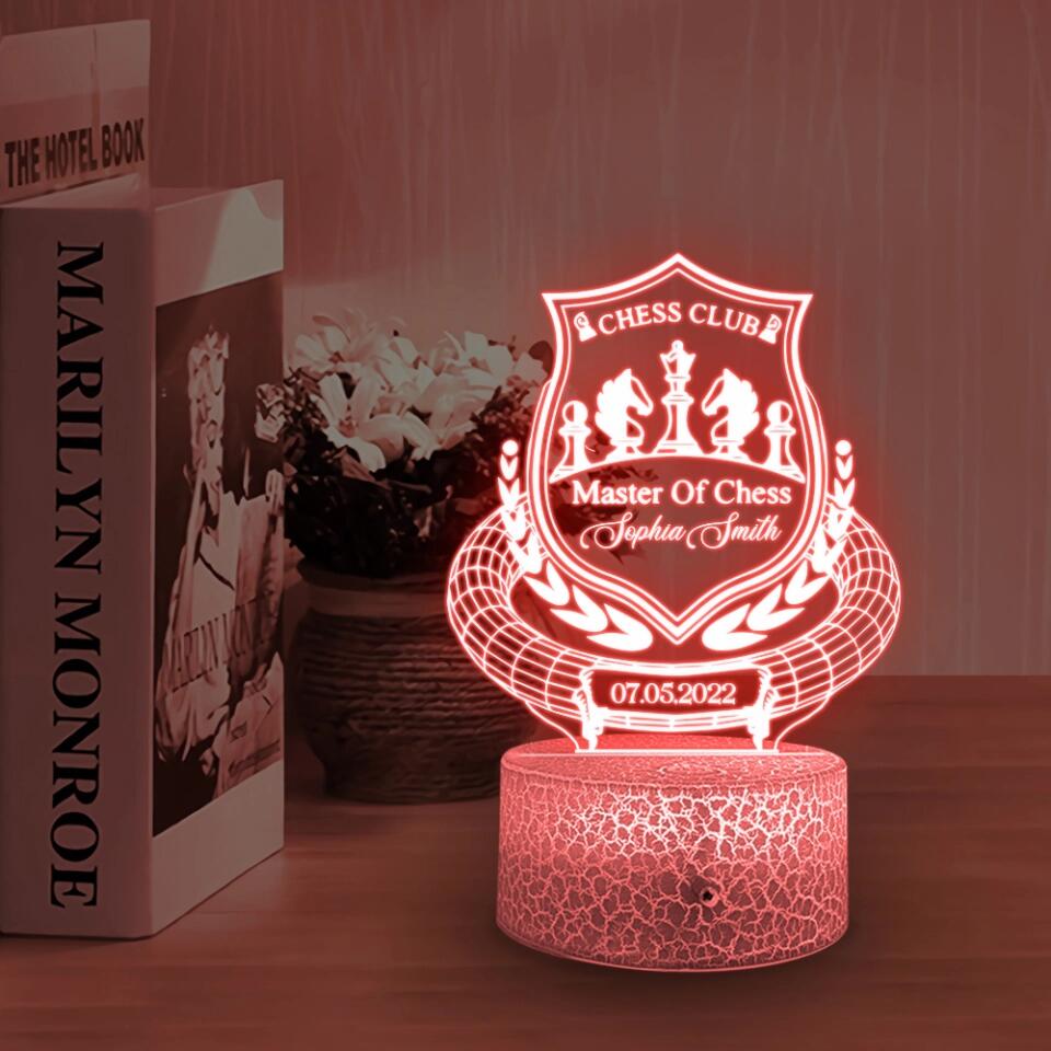 Chess Club, Master of Chess - 3D Led Light