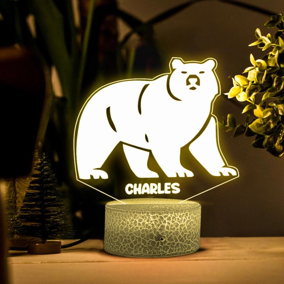 Spirit Animal - Deer Tiger Bear Owl Wolf Personalized 3D Led Light
