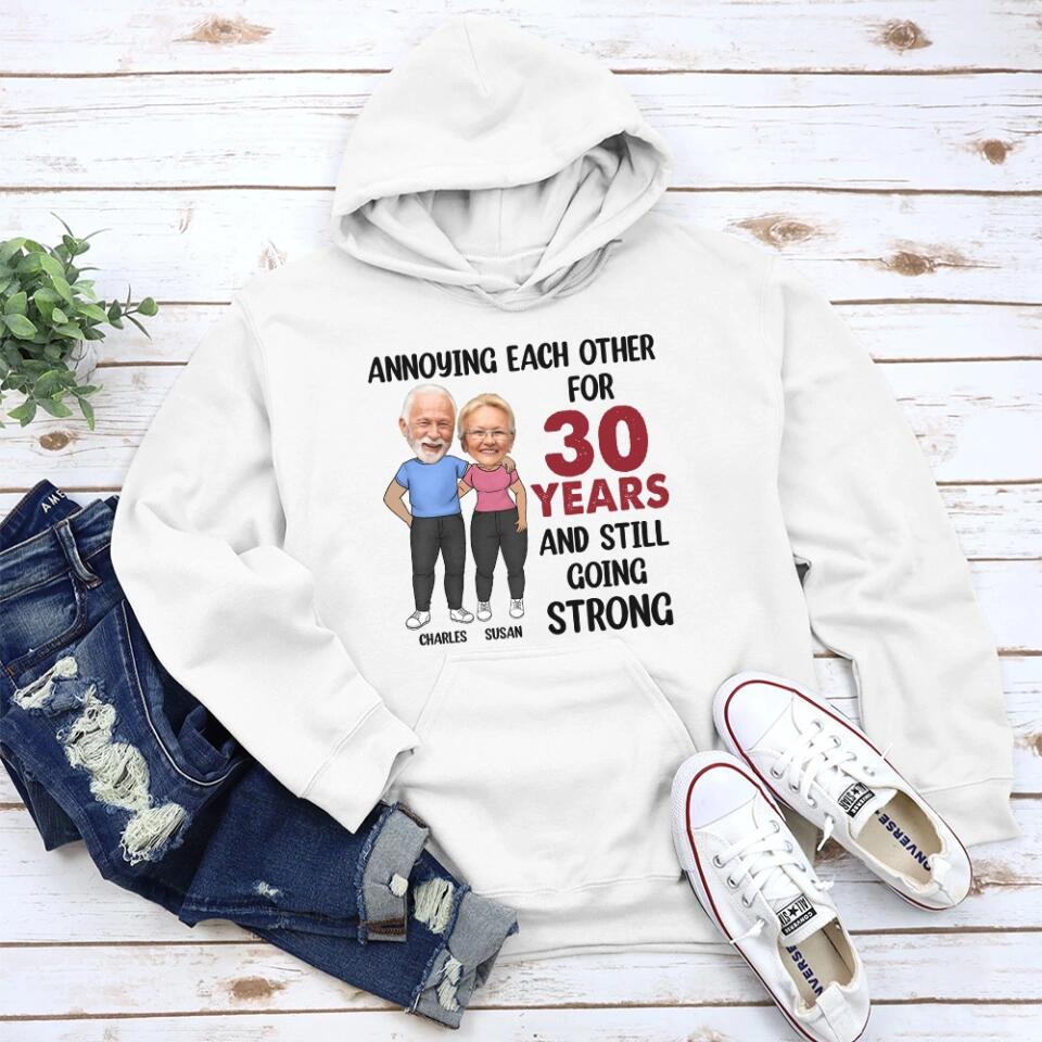 Personalized Valentine Gifts - Annoying Each Other and Still Go Strong - Personalized Hoodie