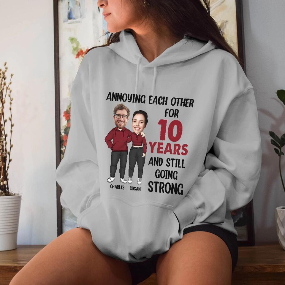 Personalized Valentine Gifts - Annoying Each Other and Still Go Strong - Personalized Hoodie