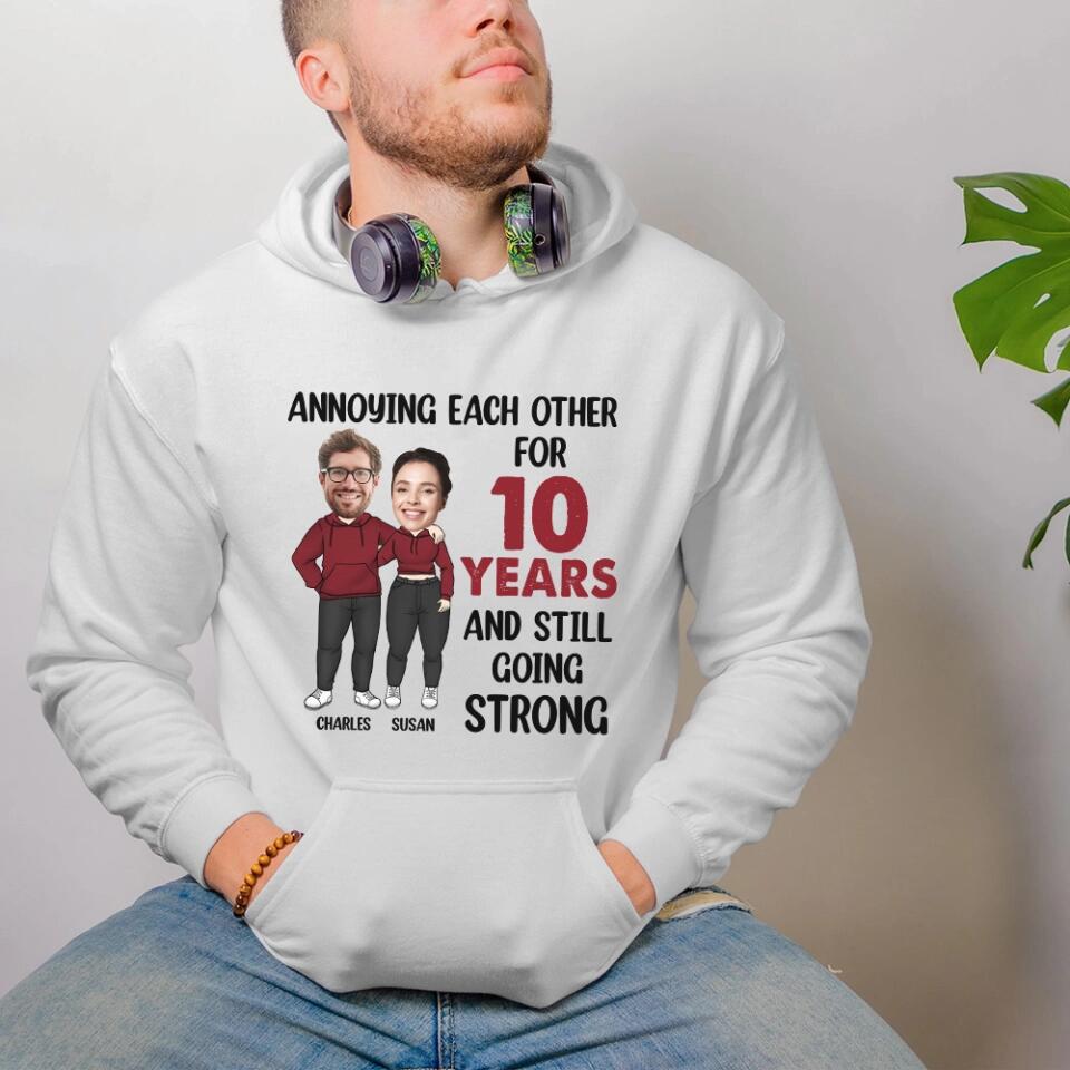 Personalized Valentine Gifts - Annoying Each Other and Still Go Strong - Personalized Hoodie