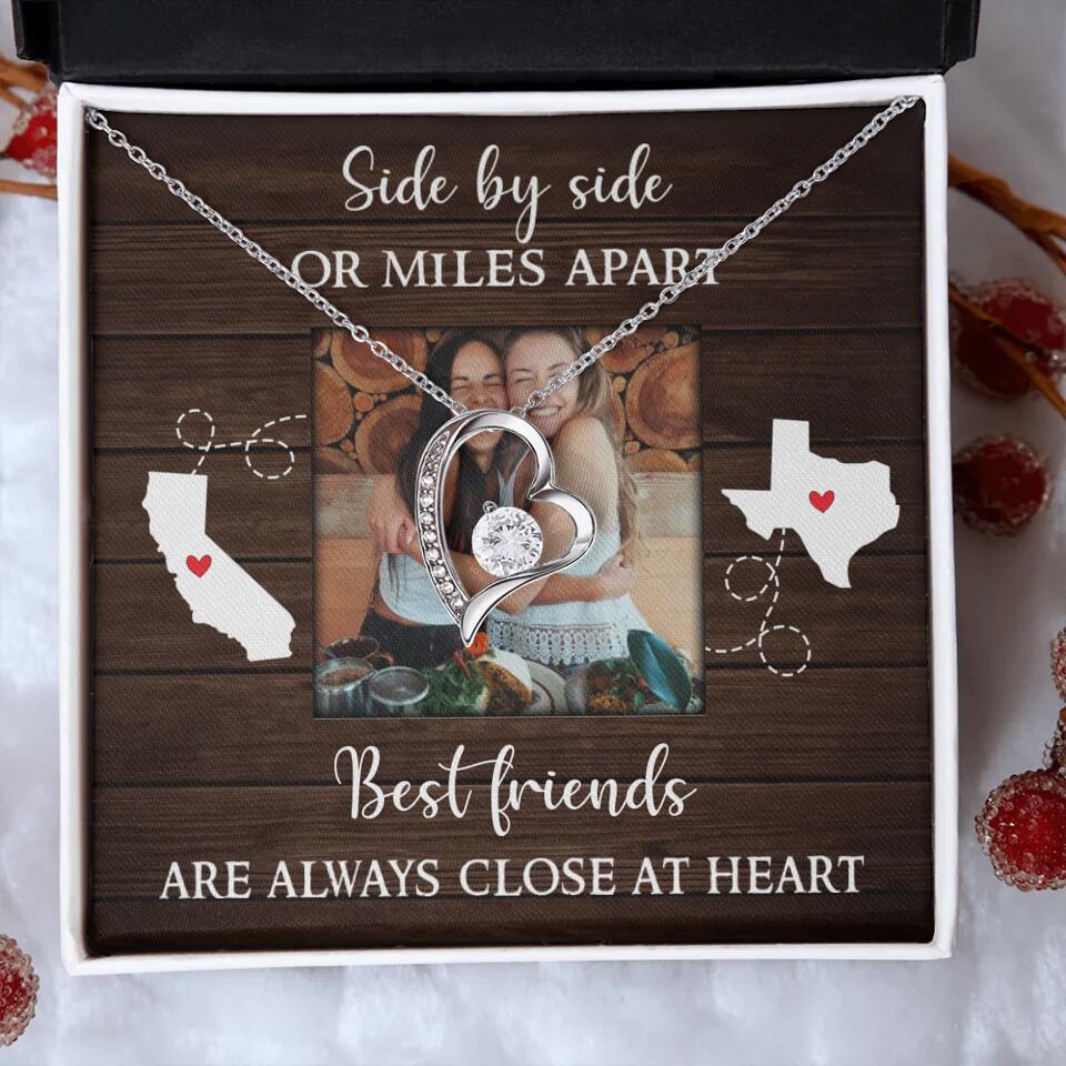 Best Friends Are Always Close At Heart Personalized Necklace