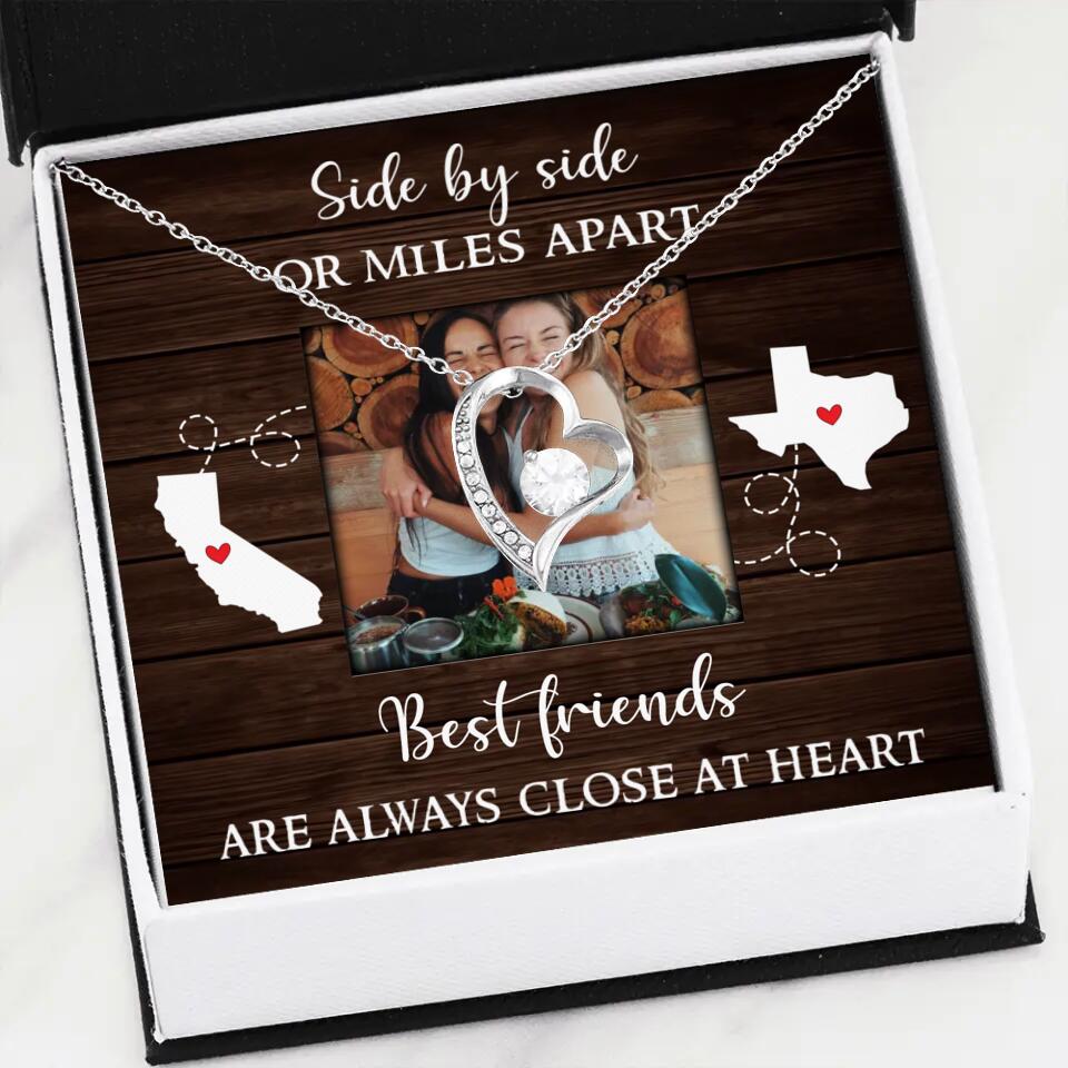 Best Friends Are Always Close At Heart Personalized Necklace