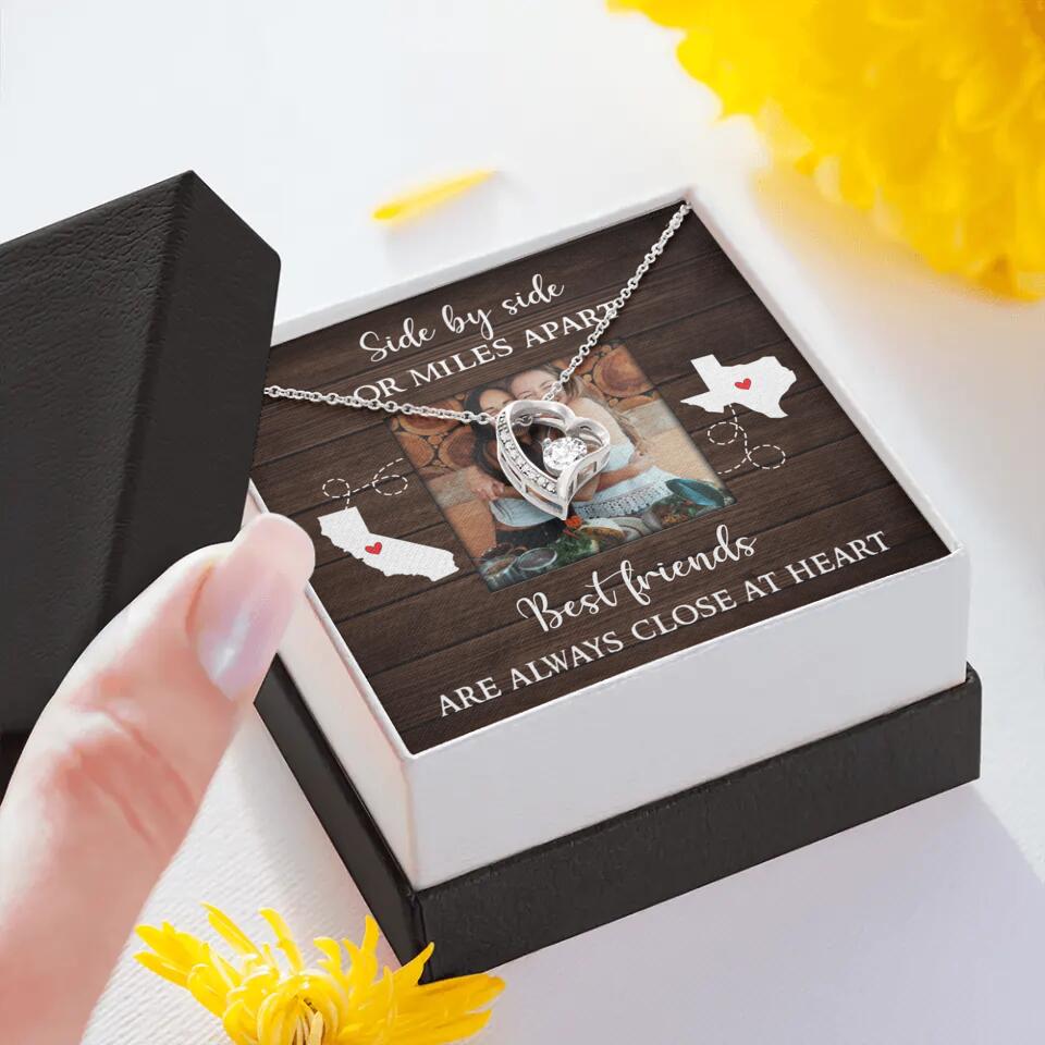 Best Friends Are Always Close At Heart Personalized Necklace