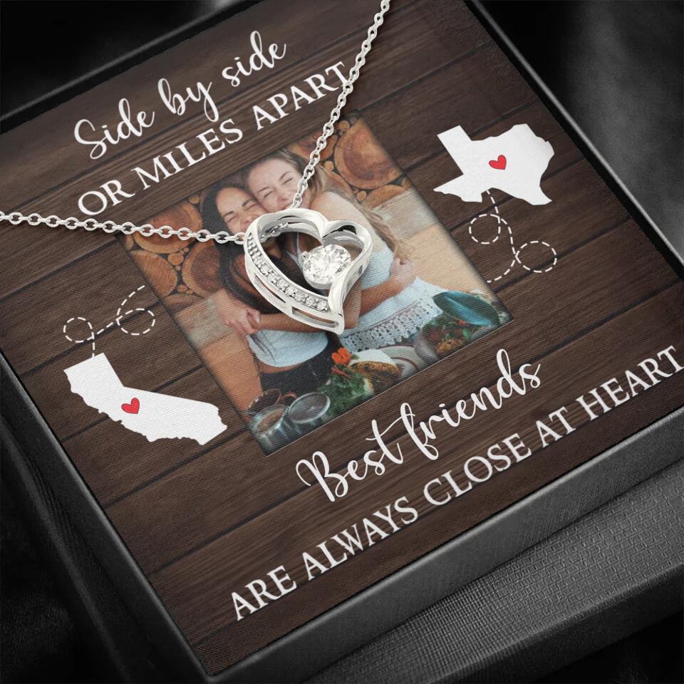Best Friends Are Always Close At Heart Personalized Necklace