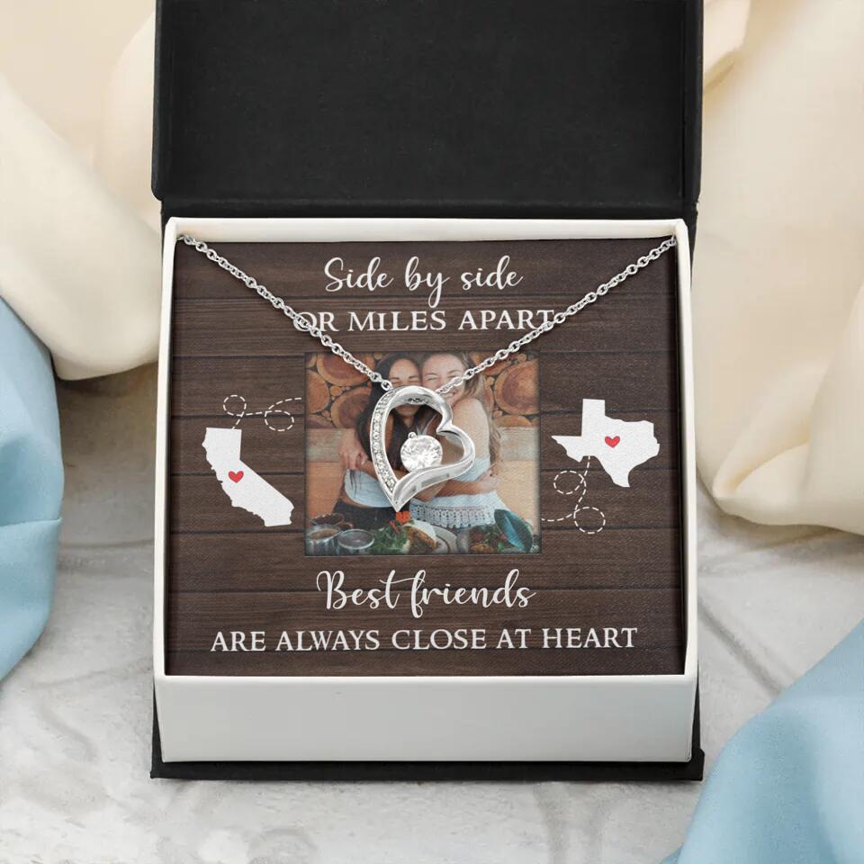 Best Friends Are Always Close At Heart Personalized Necklace