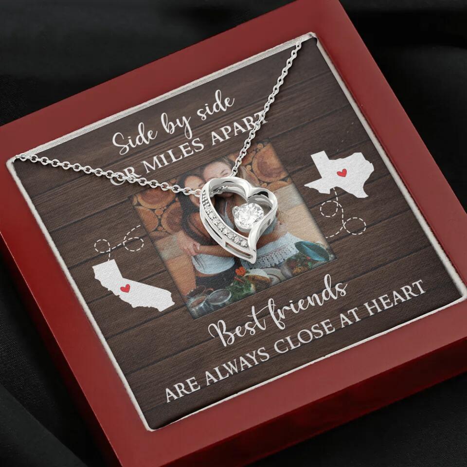 Best Friends Are Always Close At Heart Personalized Necklace