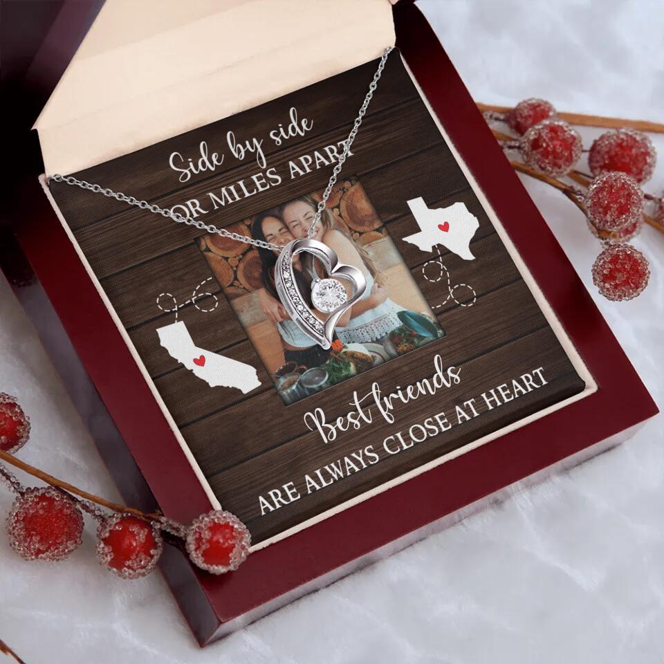 Best Friends Are Always Close At Heart Personalized Necklace
