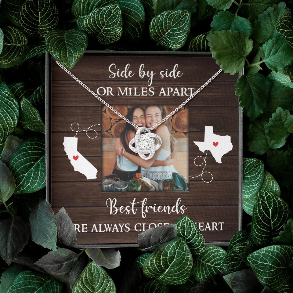 Best Friends Are Always Close At Heart Personalized Necklace