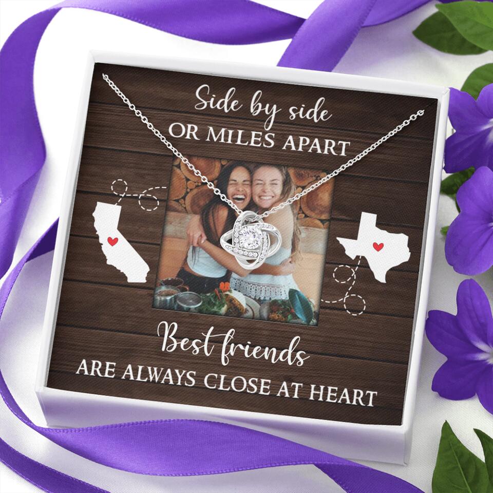 Best Friends Are Always Close At Heart Personalized Necklace