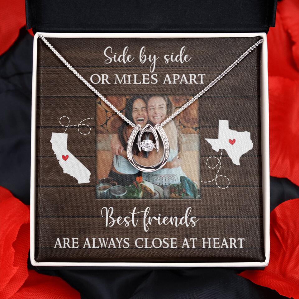 Best Friends Are Always Close At Heart Personalized Necklace