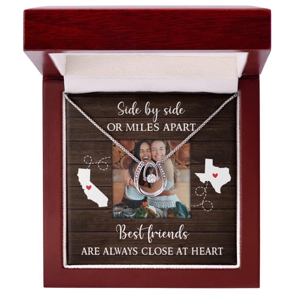 Best Friends Are Always Close At Heart Personalized Necklace