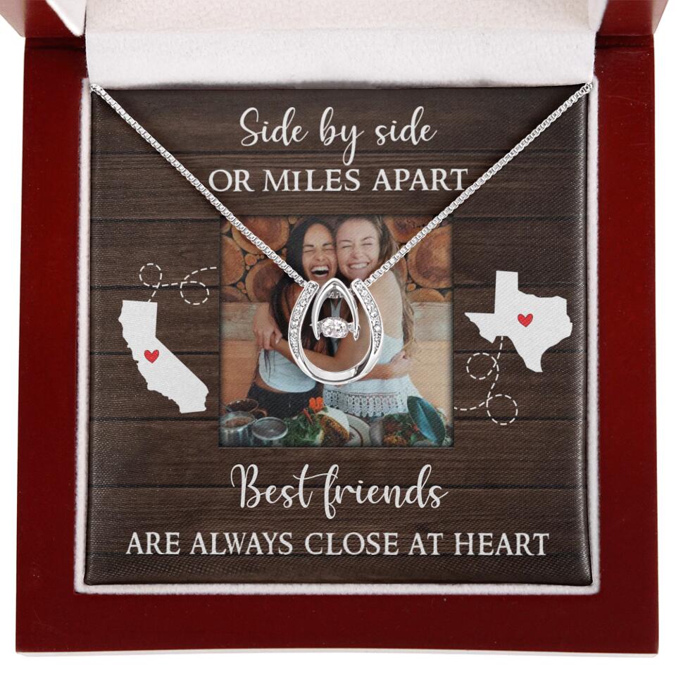 Best Friends Are Always Close At Heart Personalized Necklace