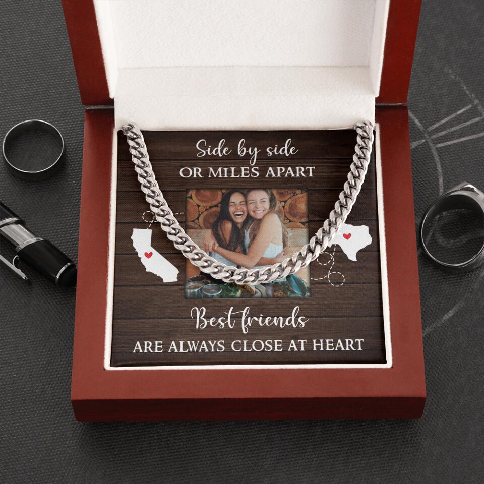 Best Friends Are Always Close At Heart Personalized Necklace
