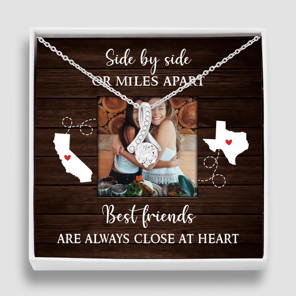 Best Friends Are Always Close At Heart Personalized Necklace