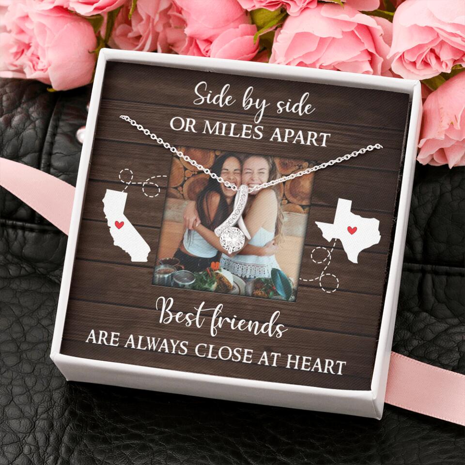 Best Friends Are Always Close At Heart Personalized Necklace