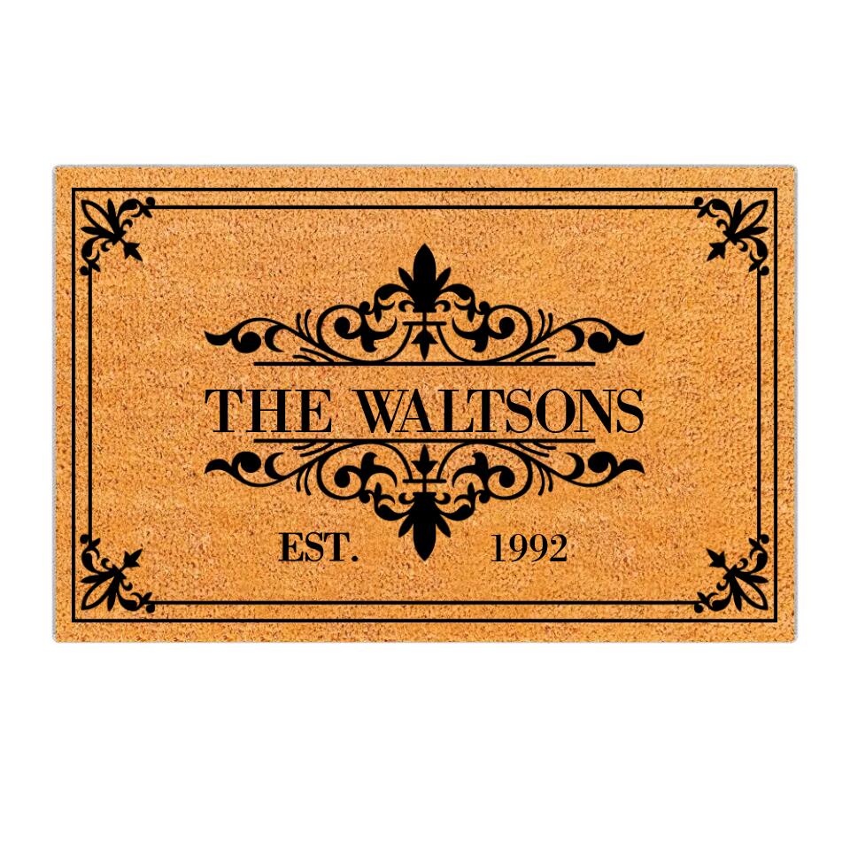 Personalized Valentine Gifts - Custom Family Name In Different Styles - Housewarming Gifts - Gift For Anniversary Christmas