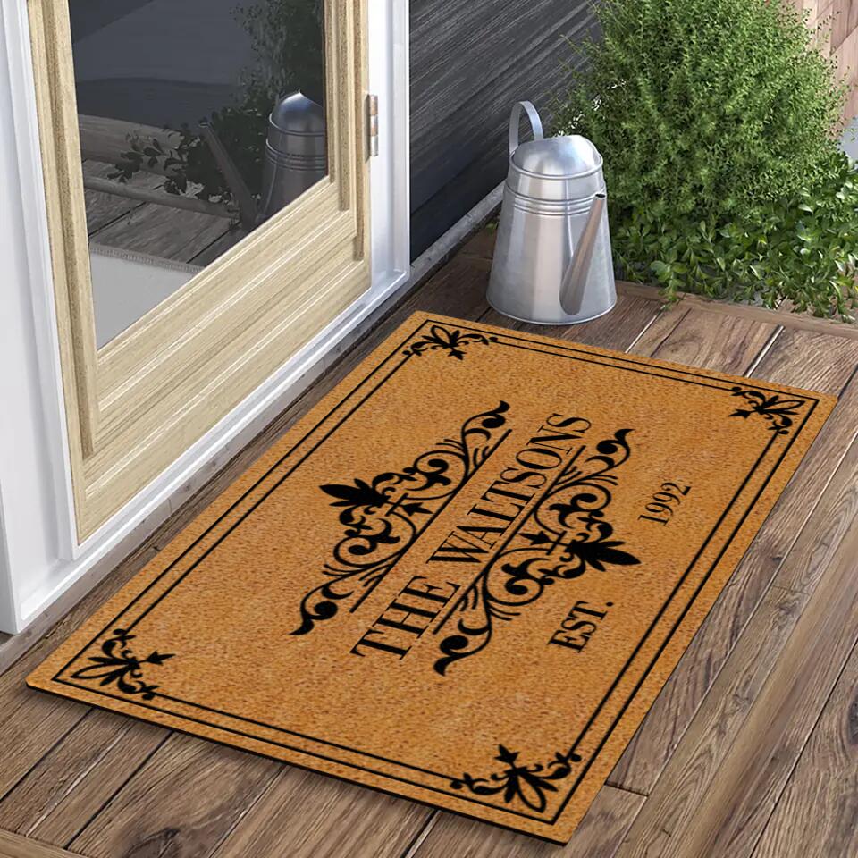 Personalized Valentine Gifts - Custom Family Name In Different Styles - Housewarming Gifts - Gift For Anniversary Christmas