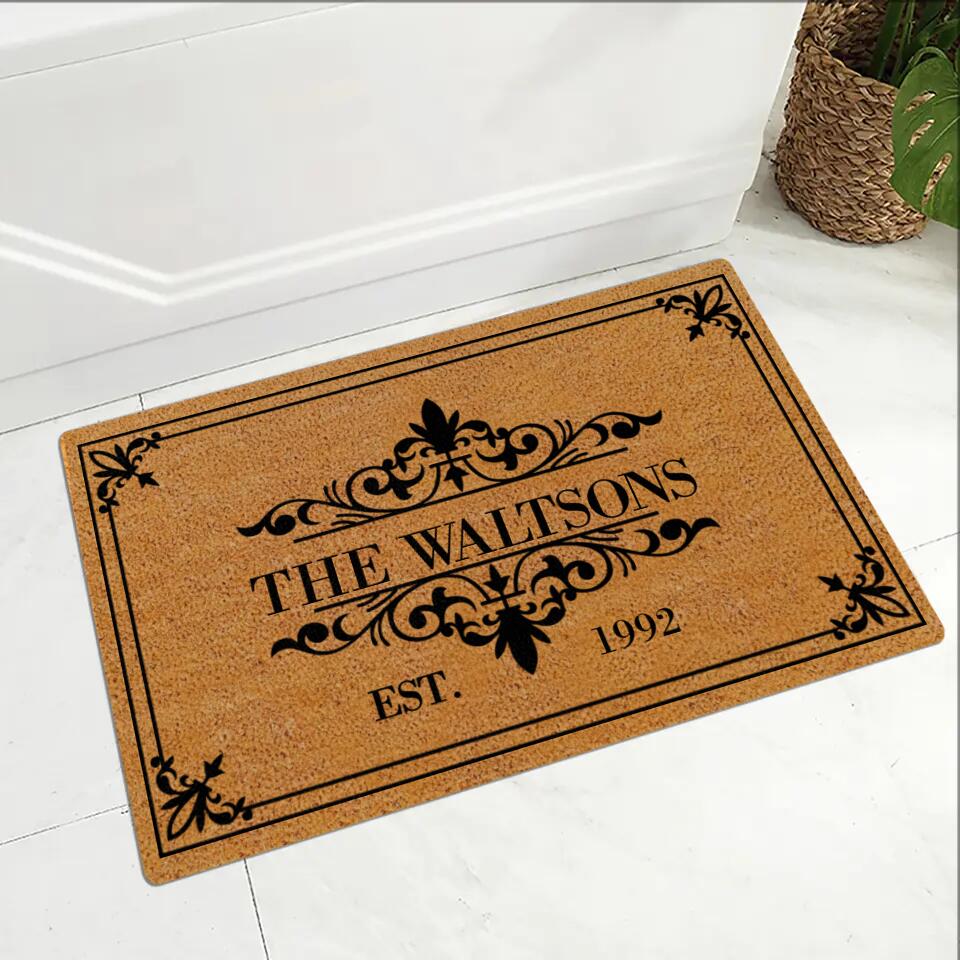 Personalized Valentine Gifts - Custom Family Name In Different Styles - Housewarming Gifts - Gift For Anniversary Christmas