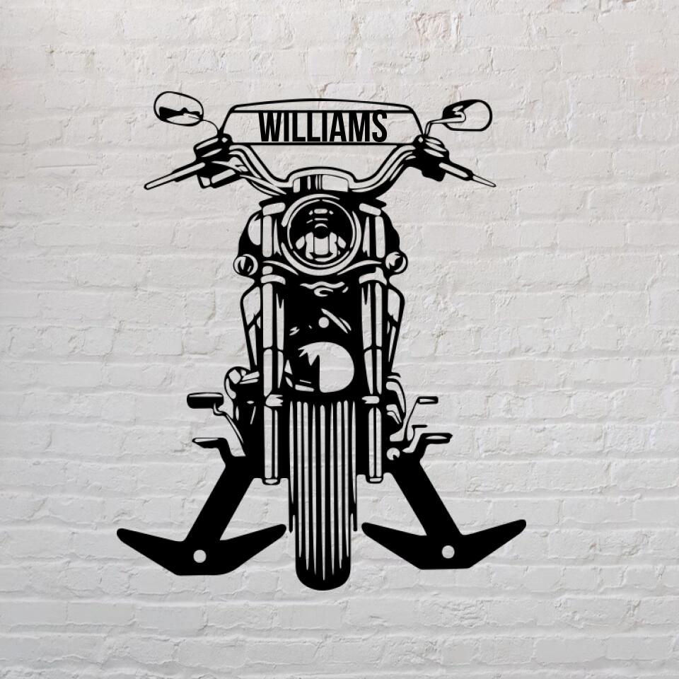 Custom Motorcycle Metal Wall Art - Personalized Sign - Bike Lover Gift