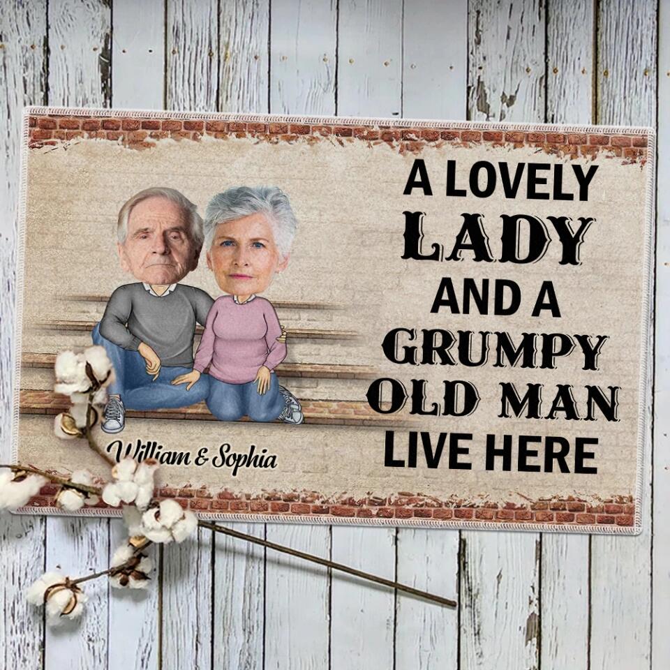 Personalized Valentine Gifts - Custom Quotes And Photo Grandpa & Grandma Doormat
