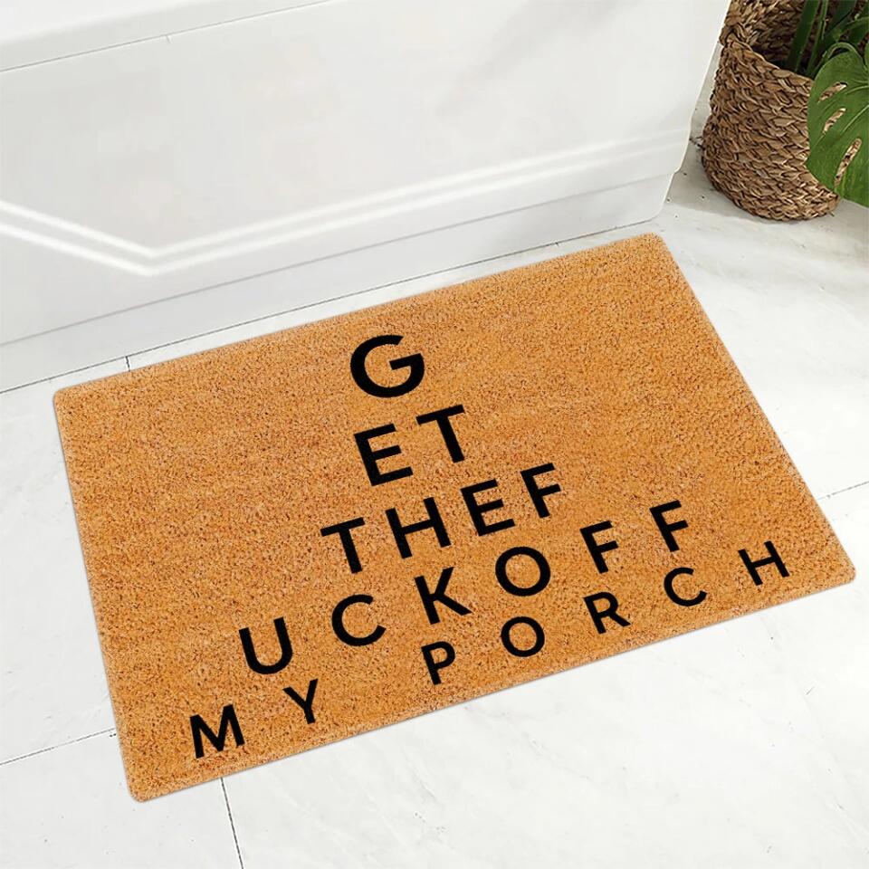 Funny Fuck Saying Quotes Doormat - Housewarming Gift for Bestie, Family Members, Coworker - Home Outside Decor