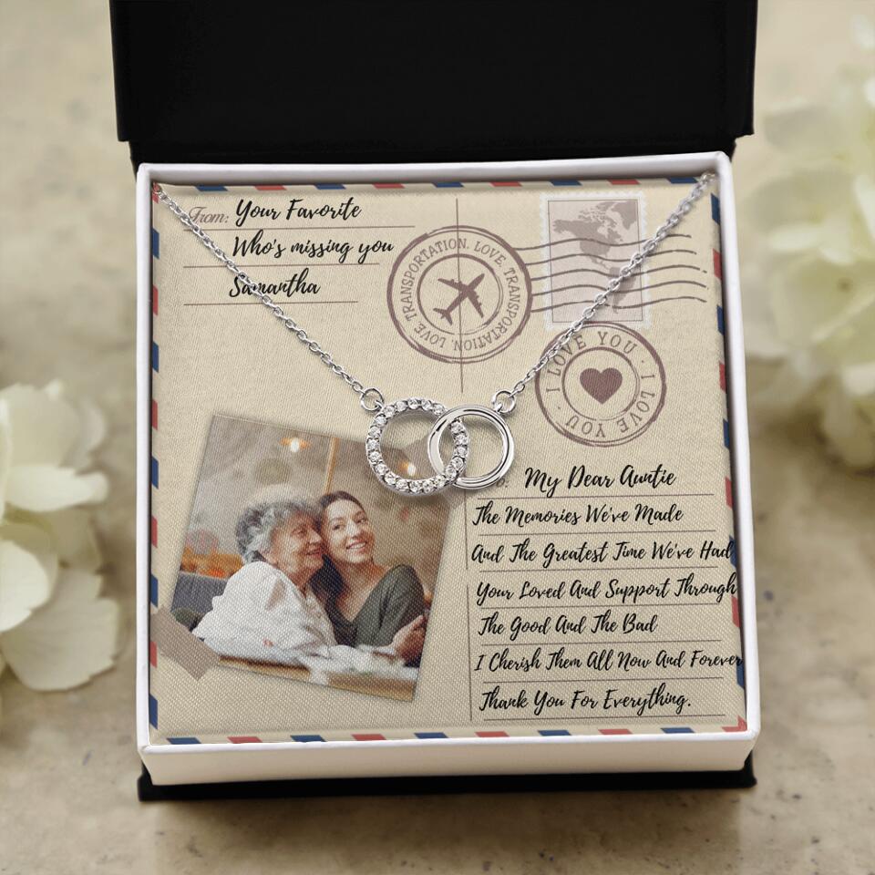 The Letter The Memories We've Made Custom Necklace Gifts For Mom Grandma Aunt