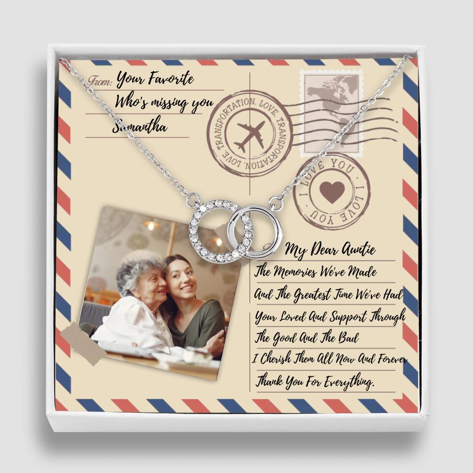 The Letter The Memories We've Made Custom Necklace Gifts For Mom Grandma Aunt
