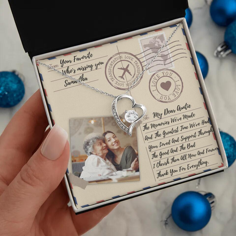 The Letter The Memories We've Made Custom Necklace Gifts For Mom Grandma Aunt