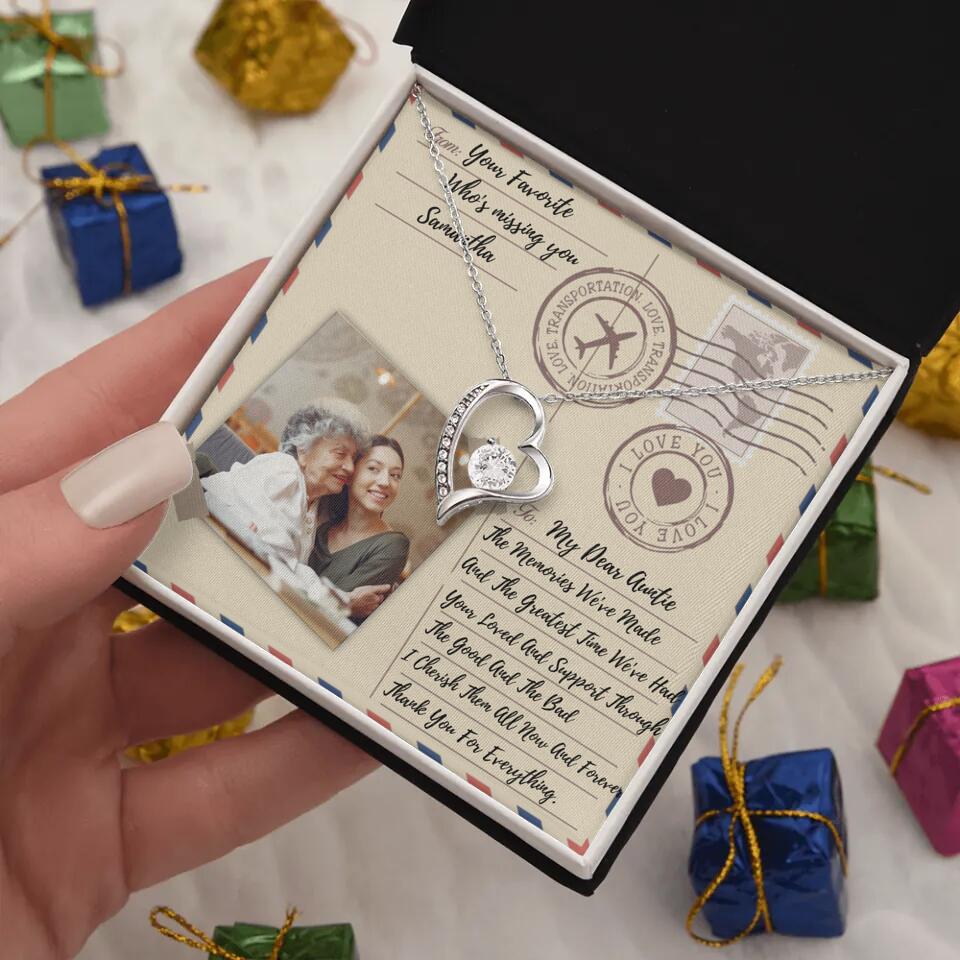 The Letter The Memories We've Made Custom Necklace Gifts For Mom Grandma Aunt