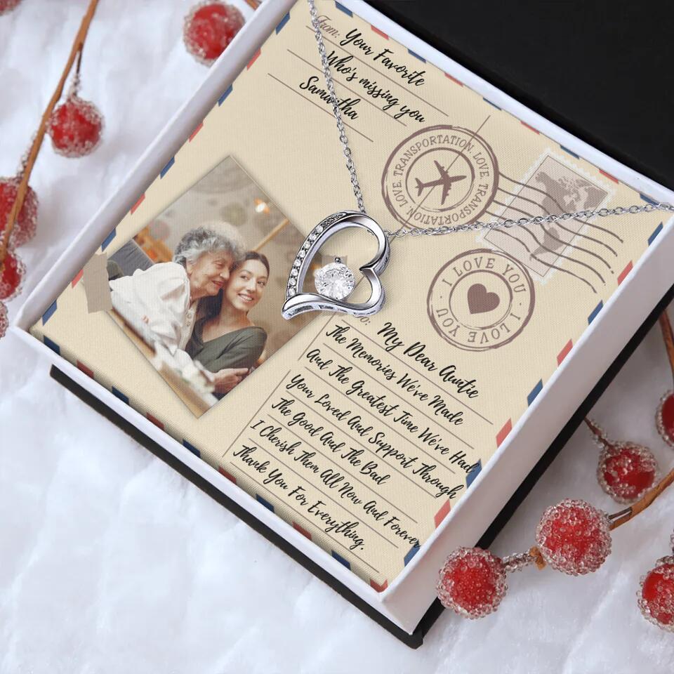The Letter The Memories We've Made Custom Necklace Gifts For Mom Grandma Aunt