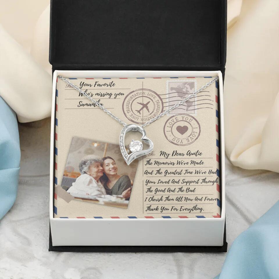 The Letter The Memories We've Made Custom Necklace Gifts For Mom Grandma Aunt