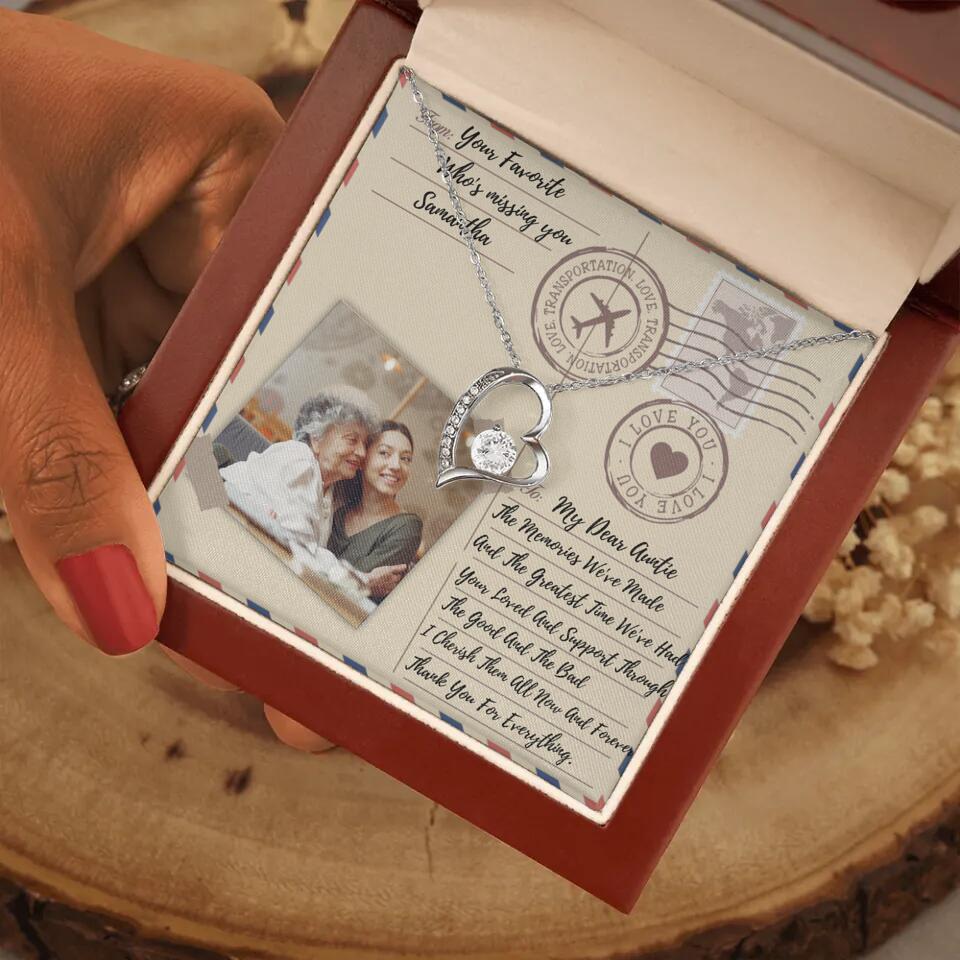 The Letter The Memories We've Made Custom Necklace Gifts For Mom Grandma Aunt