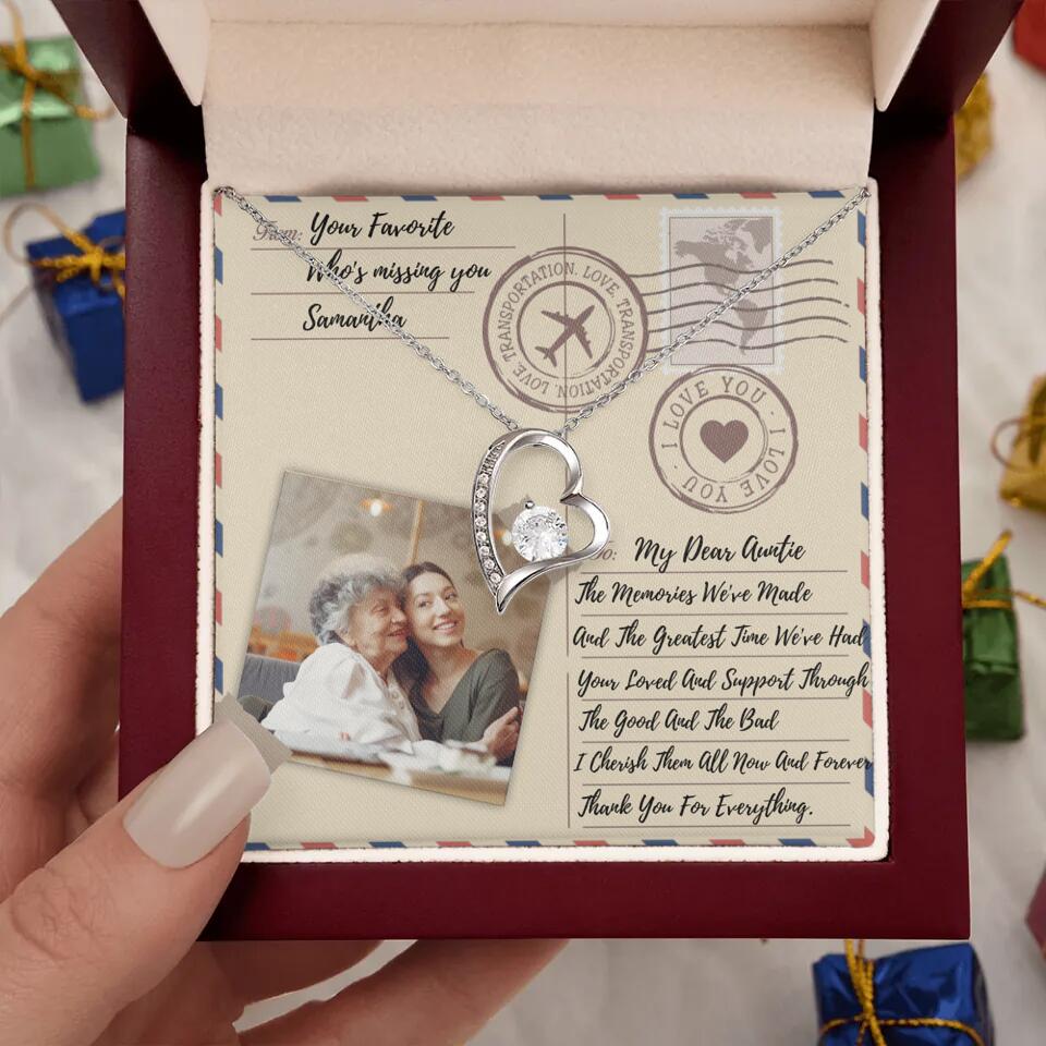 The Letter The Memories We've Made Custom Necklace Gifts For Mom Grandma Aunt