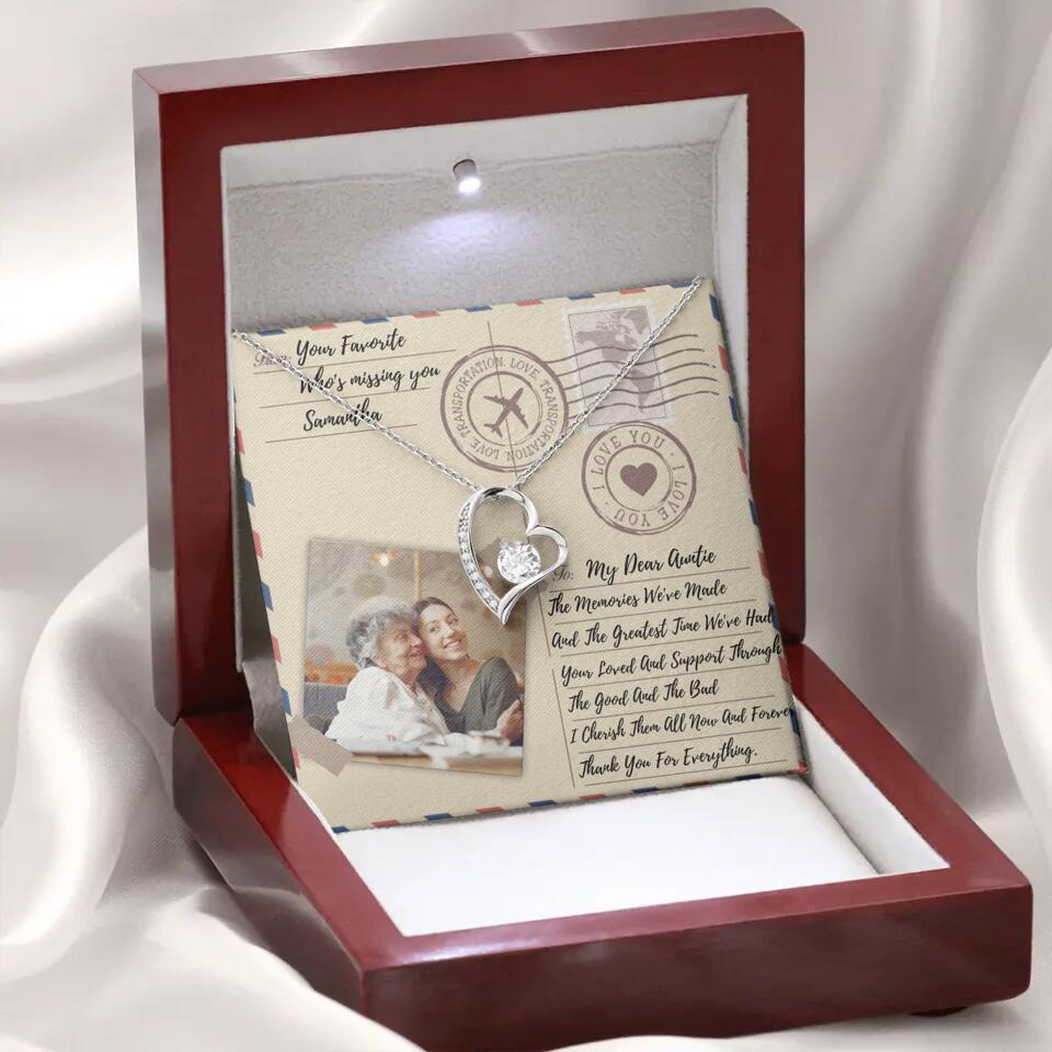The Letter The Memories We've Made Custom Necklace Gifts For Mom Grandma Aunt