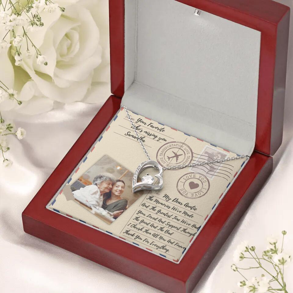The Letter The Memories We've Made Custom Necklace Gifts For Mom Grandma Aunt