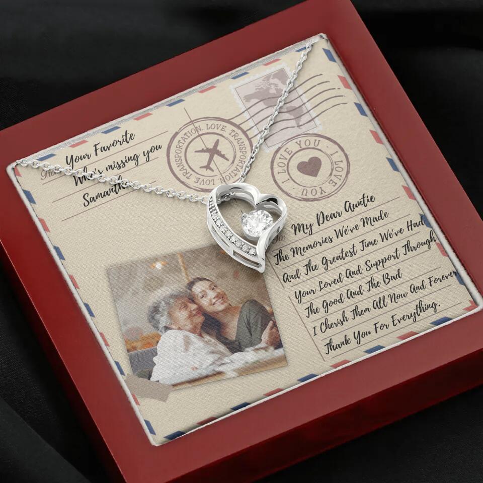 The Letter The Memories We've Made Custom Necklace Gifts For Mom Grandma Aunt