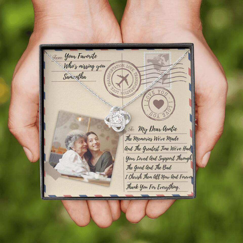 The Letter The Memories We've Made Custom Necklace Gifts For Mom Grandma Aunt