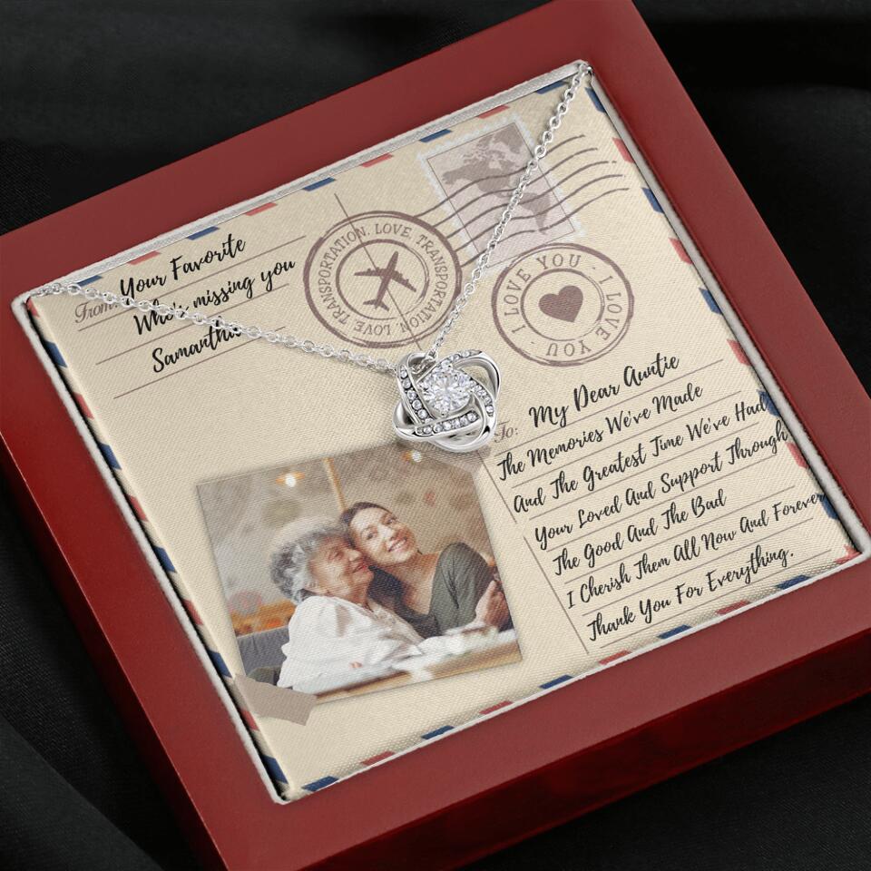 The Letter The Memories We've Made Custom Necklace Gifts For Mom Grandma Aunt