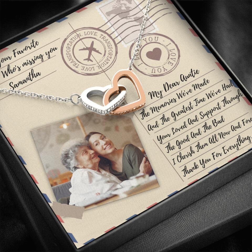 The Letter The Memories We've Made Custom Necklace Gifts For Mom Grandma Aunt