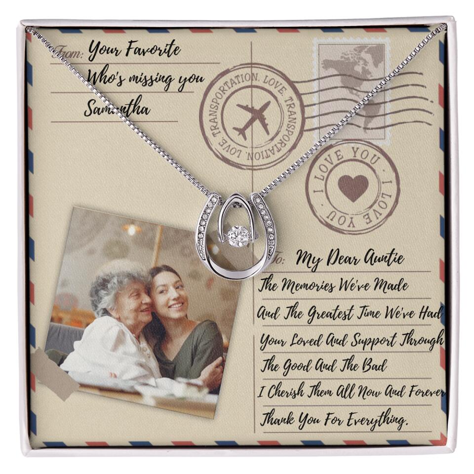 The Letter The Memories We've Made Custom Necklace Gifts For Mom Grandma Aunt