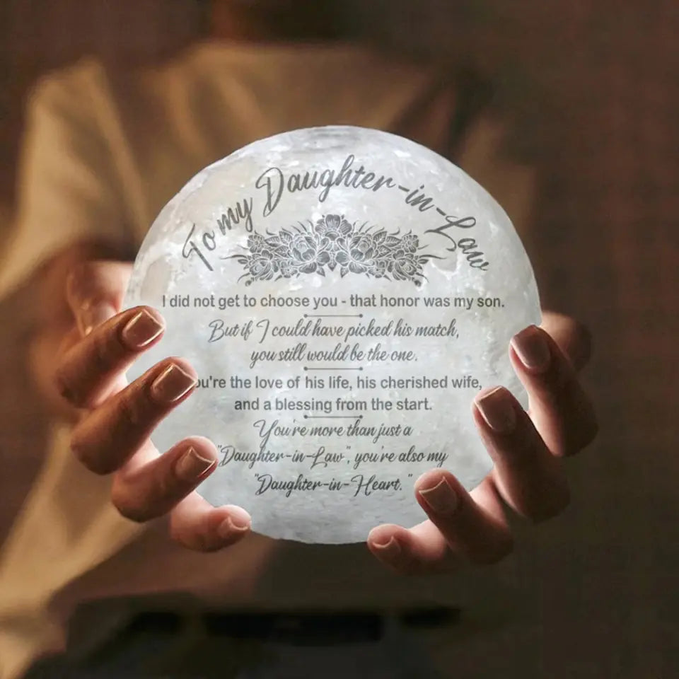 To My Daughter In Law Moon Lamp