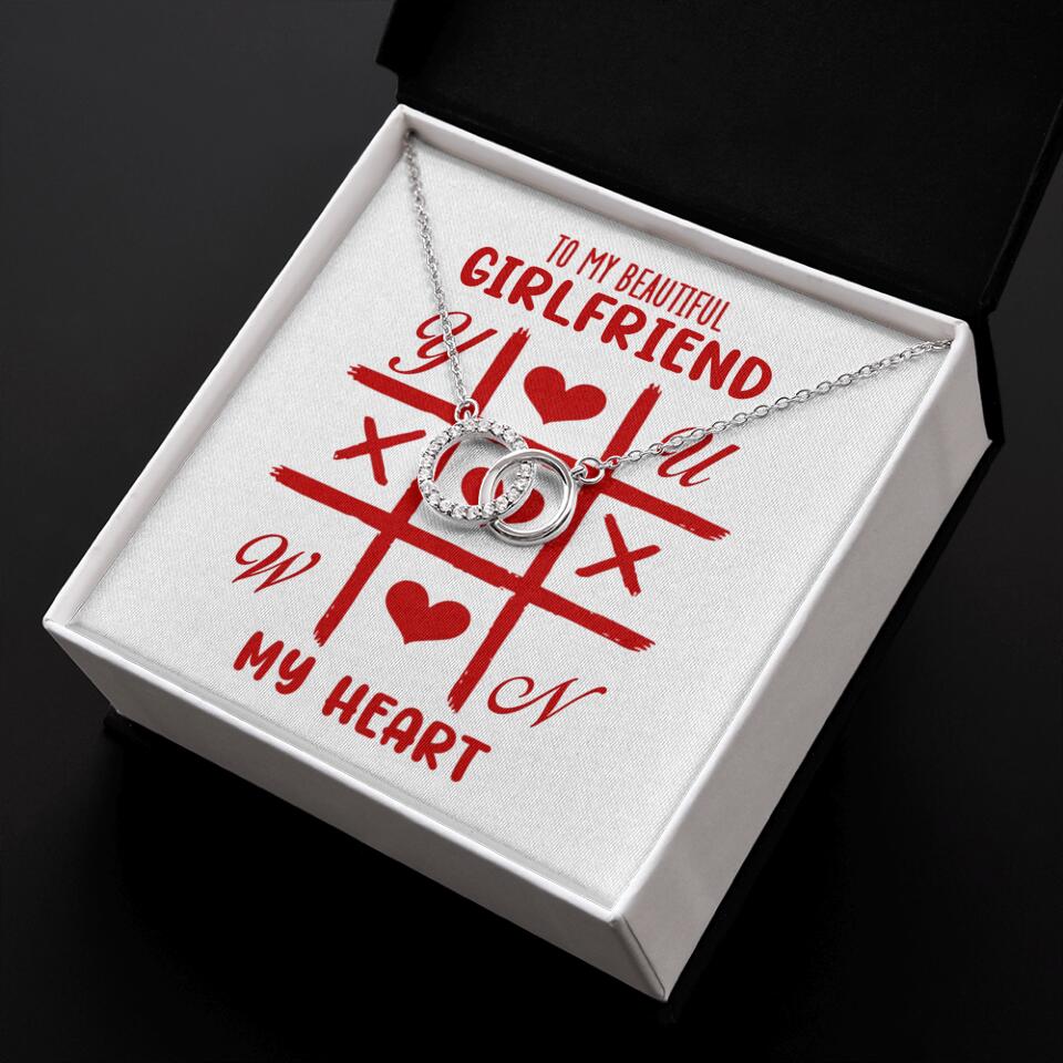 To My Beautiful Girlfriend, My Heart - Custom Name Necklace - Valentine's Day Gift for Girlfriend