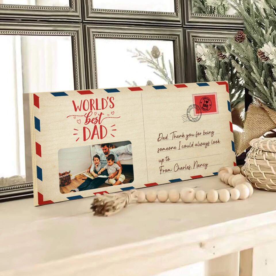 World Best Mom/Dad, Thank You for Being Someone - Personalized Wooden Sign - Birthday Gift for Mommy Daddy