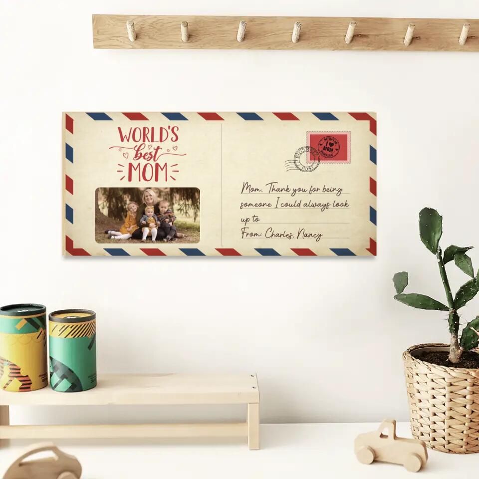 World Best Mom/Dad, Thank You for Being Someone - Personalized Wooden Sign - Birthday Gift for Mommy Daddy