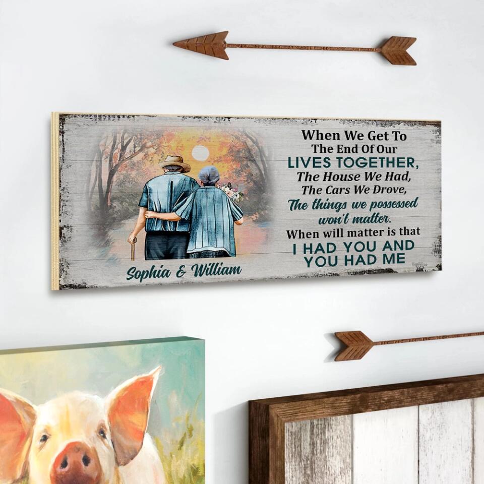 Personalized Valentine Gifts - When We Get To The End Of Our Lives Together - Personalized Key Holder