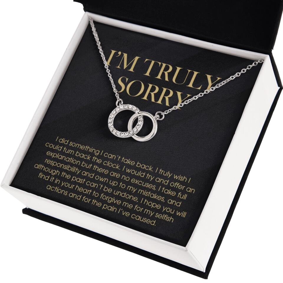 I'm Truly Sorry For Mistakes - Cuban Link Chain - Sorry Gift For Him, Husband