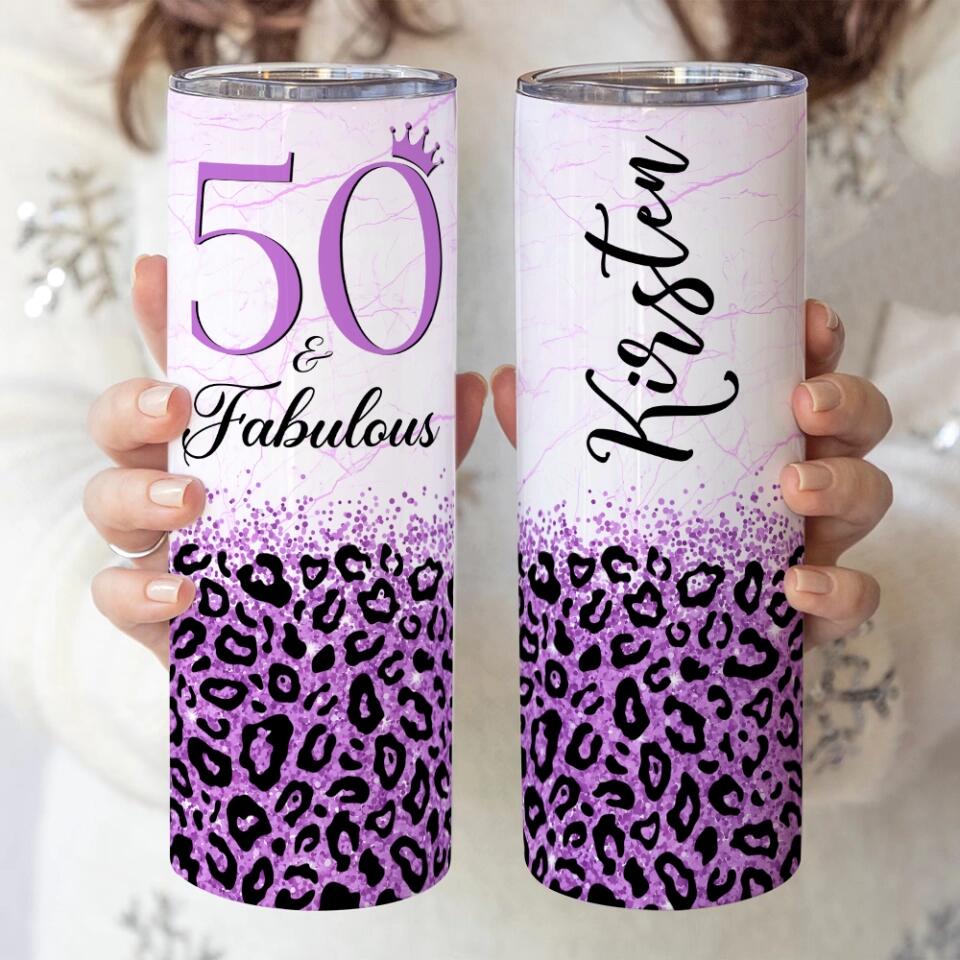 Birthday Gifts for Women Fabulous Personalized Skinny Tumbler