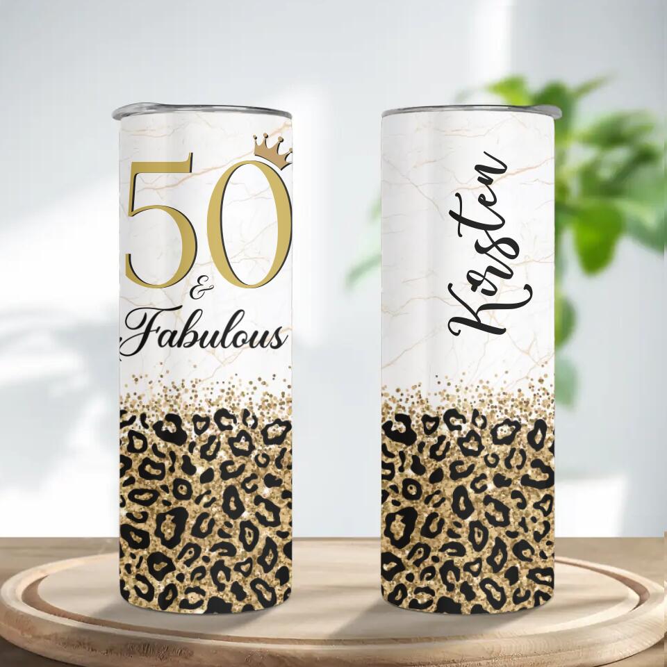 Birthday Gifts for Women Fabulous Personalized Skinny Tumbler