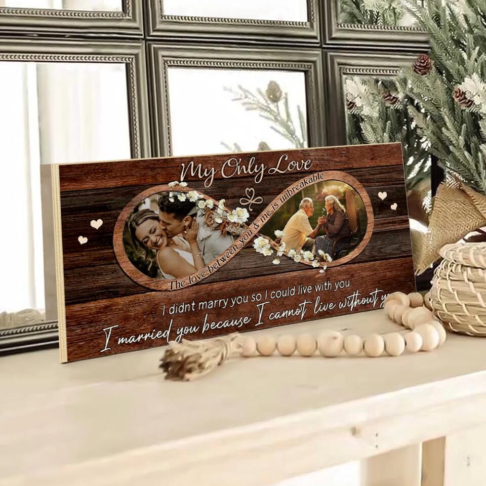 My Only Love The Love Between You And Me Is Unbreakable - Personalized Key Holder - 1 Year Anniversary Gift For Wife